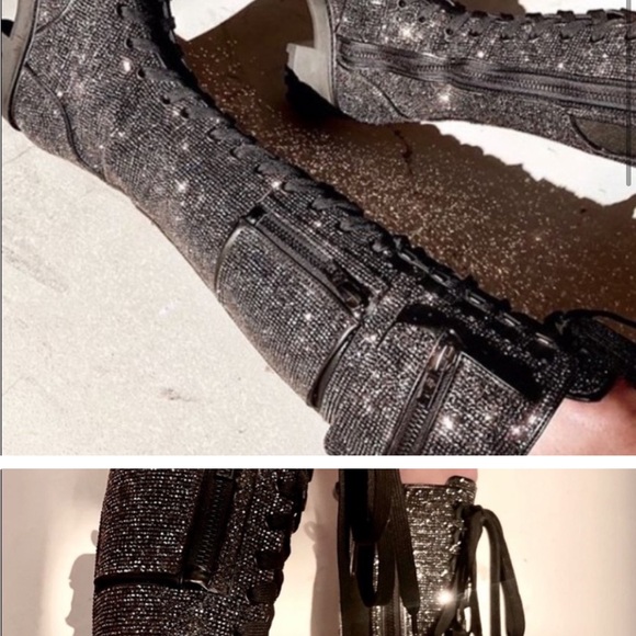 SOLD OUT DOLLSKILL BLING BRIGADE COMBAT BOOT 8 *some flaws: SEE DESCRIPTION* - Picture 8 of 8